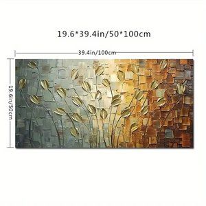 Nordic Abstract Leaves Flowers Painting on Canvas Wall Art Poster NEW